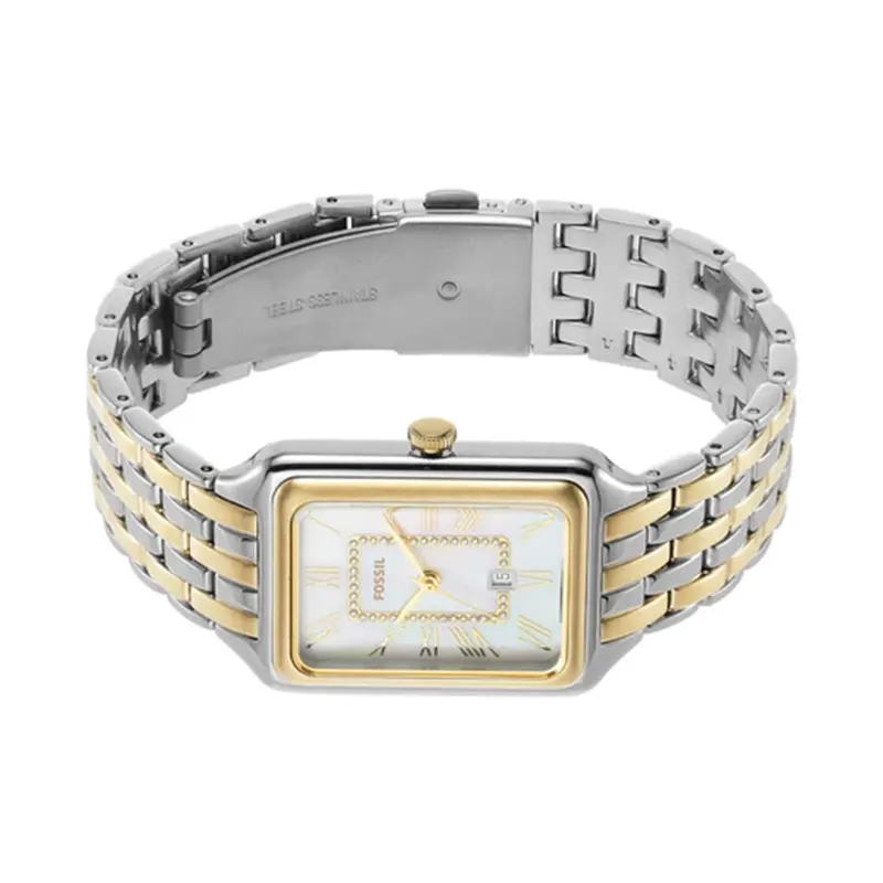 Fossil Raquel Quartz White MOP Dial Two-tone Ladies Watch- ES5305